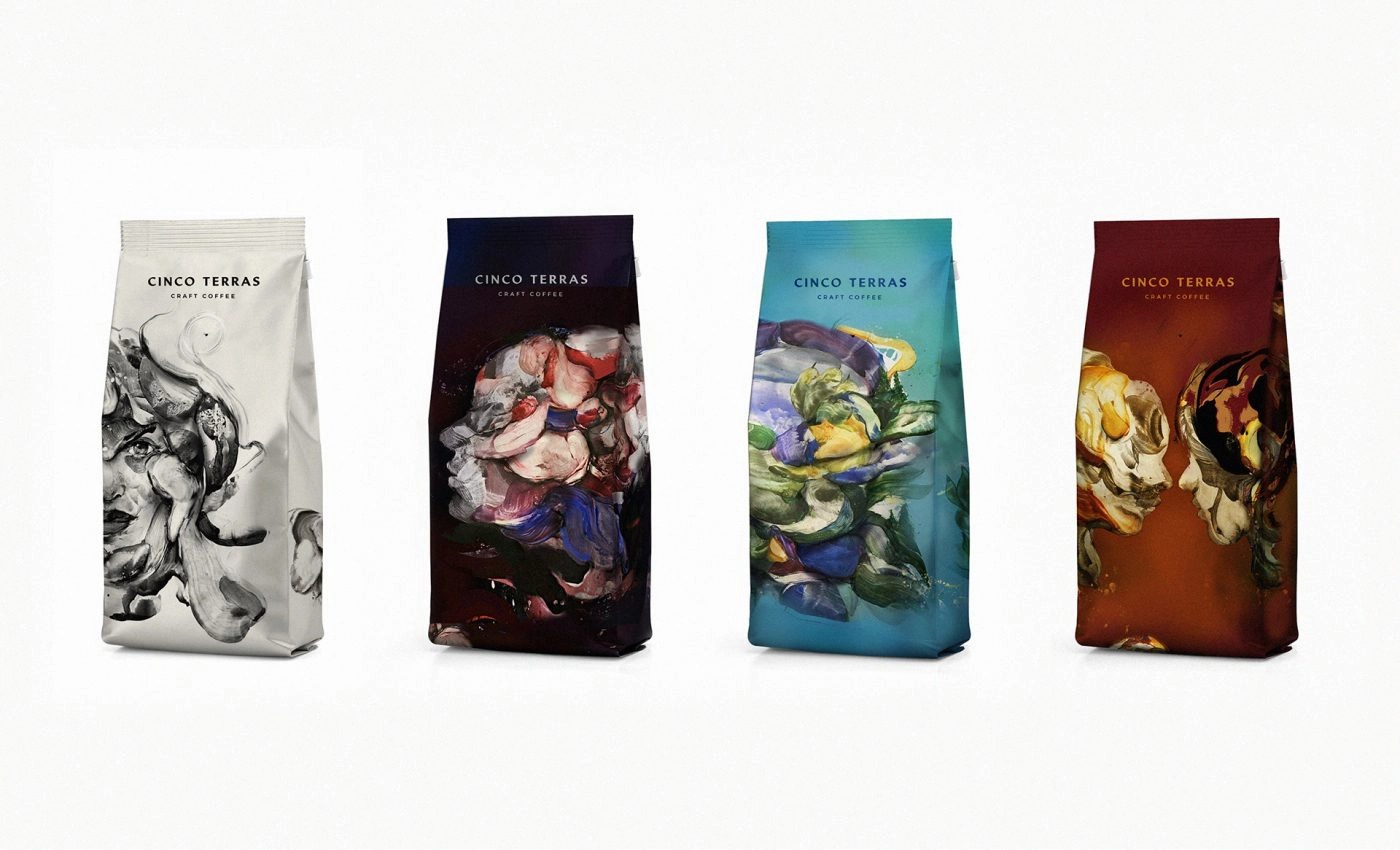 printed coffee bags