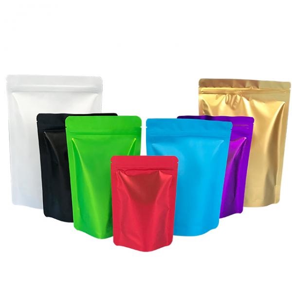 Flat Bottom VMPET Aluminum Coffee Bags 250g BOPP Stand Up Coffee Bags