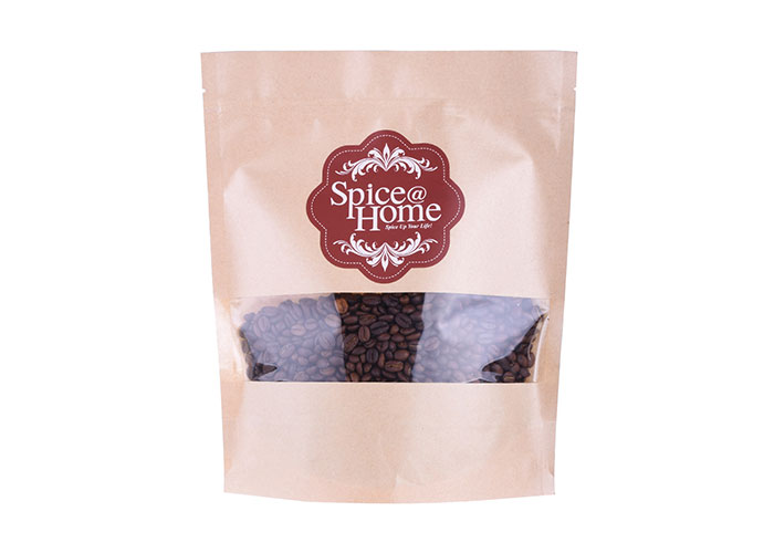 good quality Biodegradable Coffee Pouches Customized Coffee Bags With Window wholesale