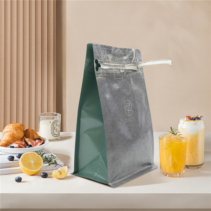 good quality Most Popular Smell Proof Heat Sealable Paper Recyclable Coffee Bags with Degassing Valve wholesale