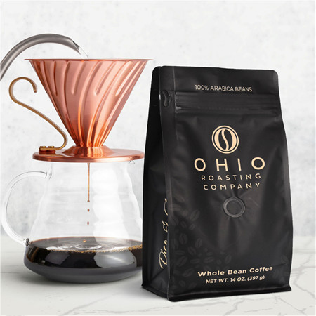good quality Food Grade Laminated Zipper Bag Heat Seal Ziplock Coffee Bags with Degassing Valve wholesale