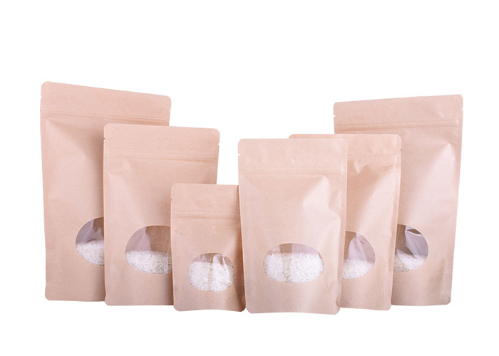 good quality China Supplier Heat Seal Custom Ziplock Brown Kraft Paper Coffee Bean Coffee Bags wholesale