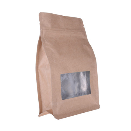 good quality Pouch Kraft Paper Coffee Foil Bags Flat Bottom Pouch With Valves For Tea Nut Food wholesale