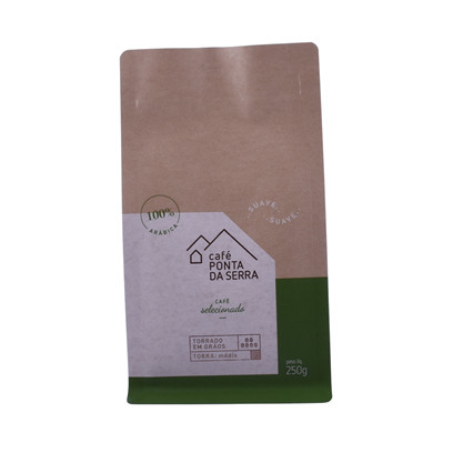 good quality Foil Lined Custome Bags Kraft Paper Tea Coffee Bean Pouch Bag wholesale