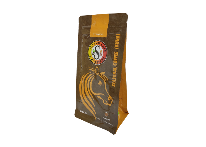 good quality Private Label Zipper Flat Bottm PLA Material Coffee Bags Biodegradable wholesale