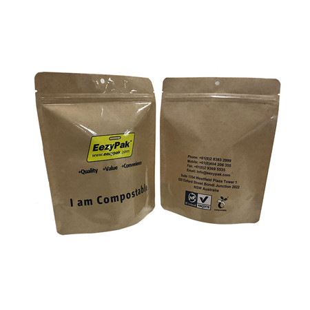 good quality Custom Kraft Paper 12 Oz Sustainable Stand Up Biodegradable Coffee Bags Wholesale wholesale