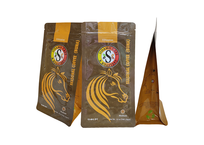 good quality Premium Quality Sustainable Resealable 250 Grams Printed Coffee Bags with Valve wholesale