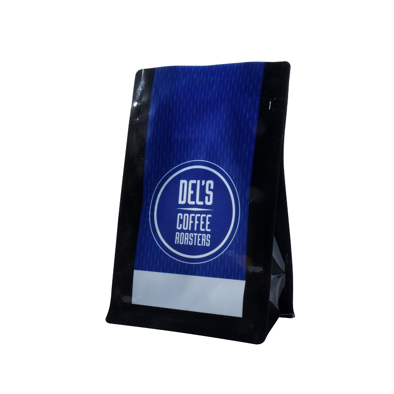 good quality Low Carbon Footprint 500g Kraft Paper Recyclable Coffee Pouches with Valve wholesale