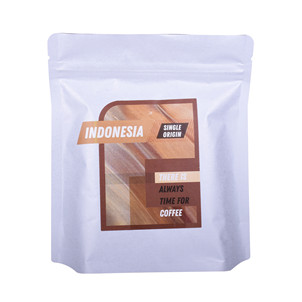 good quality Espresso Size Small Batch Zipper Coffee Bags With Kraft Paper Back wholesale