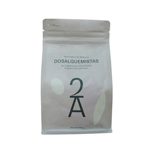 Stand Up Compostable PLA Plastic Free Coffee Bags Eco Friendly