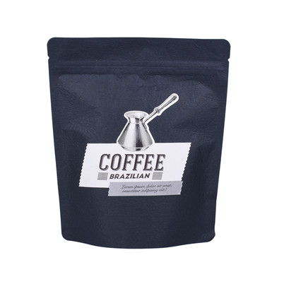 custom Freshness-Locked Light-Blocking Mylar Coffee Bags With Foil Stamping online