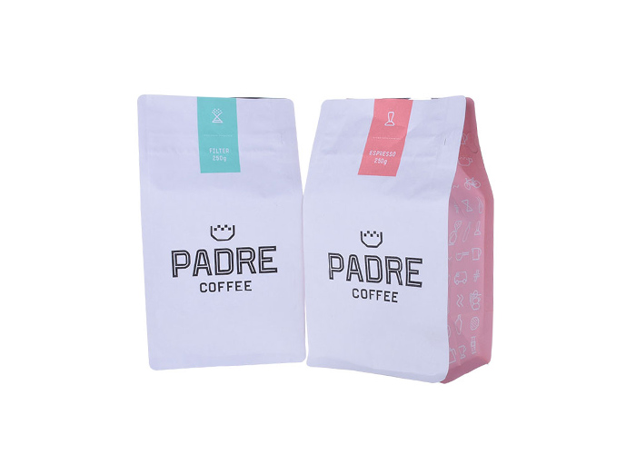 good quality Low Carbon Emission Recyclable 12oz Kraft Paper Coffee Packaging with Zipper wholesale