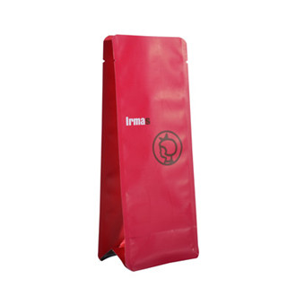 Glossy Gusseted PET Gusseted Bottom Coffee Bags With Tin Tie