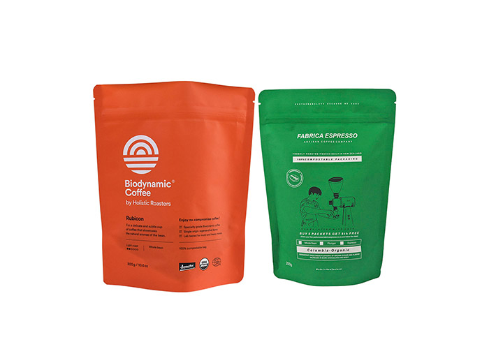 good quality Color Printed Digital Resealable Small Stand Up Coffee Pouch with One-way Valve wholesale
