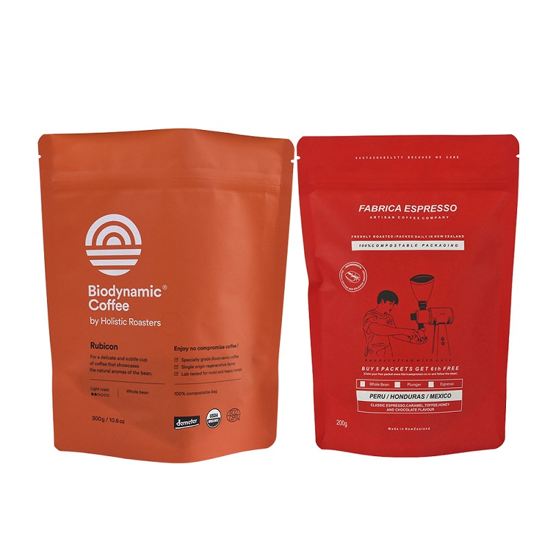 good quality Certificate Zipper Top Standing Up 8oz Best Coffee Pouches with Valve wholesale