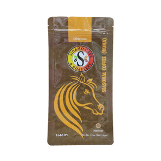 good quality Foil-Lined Gusseted Stand-Up Block Bottom Coffee Bags With Euro-Slot For Hanging wholesale