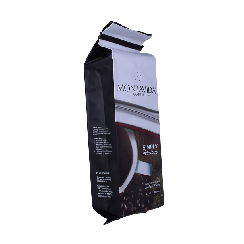 Food Grade Laminated Zipper Bag Creative Side Gusset Coffee Packaging Pouches