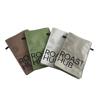 Gusseted Heat-Sealable Ziplock Plastic Coffee Bags For Business