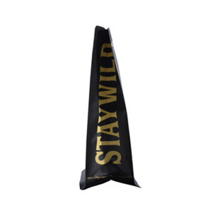 Matte Black Kraft Paper Flat Bottom Coffee Pouch With Moisture Barrier