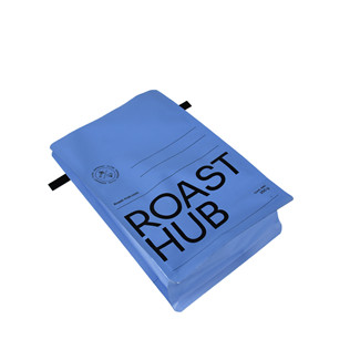 Tear-Off Quad-Seal Flat Bottom Coffee Bags With Valve