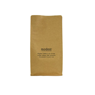 Custom Printed Discounted Kraft Paper Bulk Coffee Bags With Valve