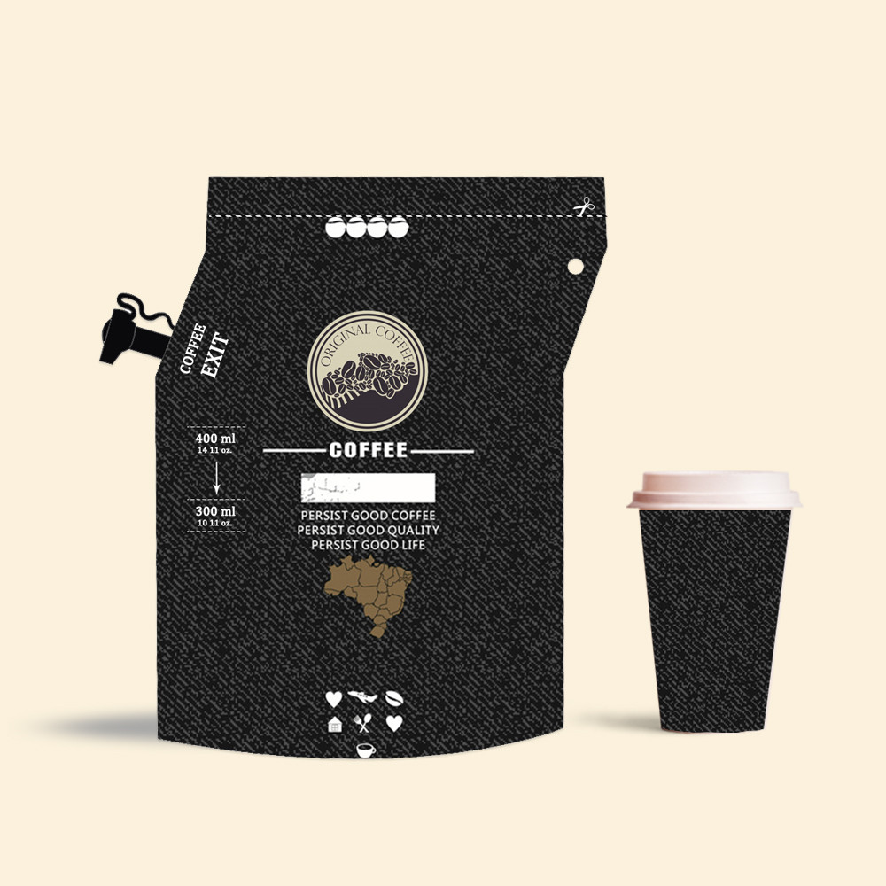 Picnic And Outdoor Large Batch Built-In Filter Cold Brew Coffee Filter Bag