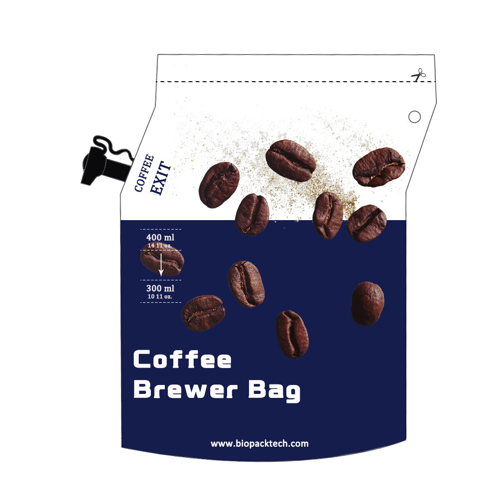 Dual-Layered Filtering Airtight Seal Built-In Filter Drip Coffee Bags