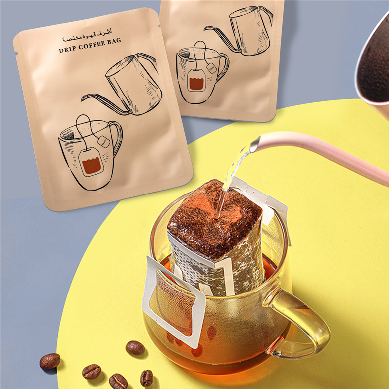 Aroma-Locking Espresso Drip Camping Grounds Coffee Pouches