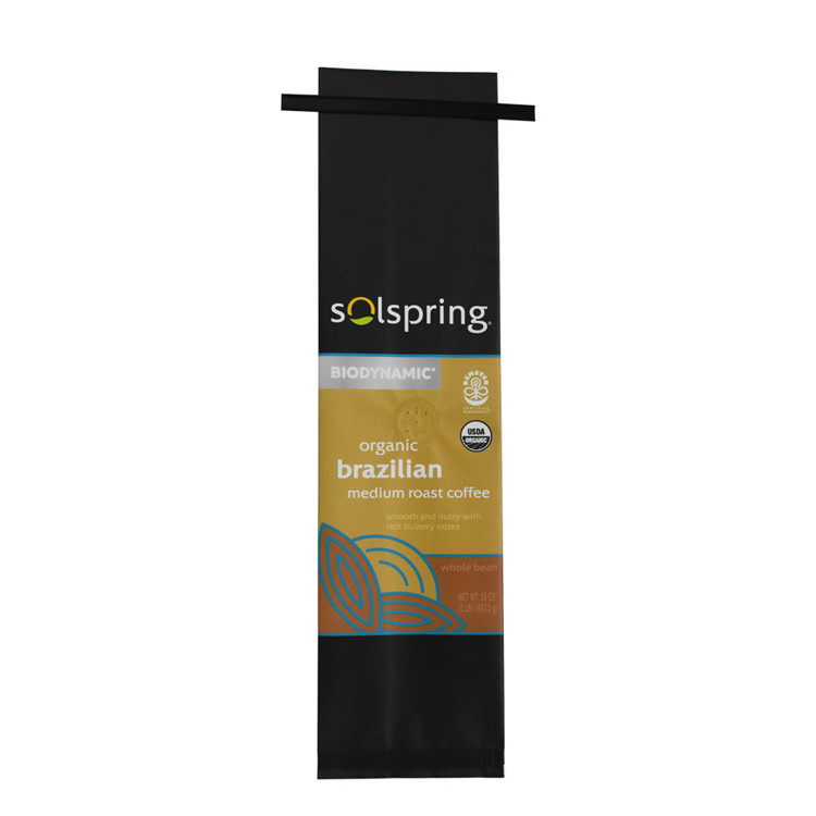 Custom Tin Tie Coffee Pouch Foil-Lined Tin Tie Coffee Bags Packing Tin Tie Coffee Bags