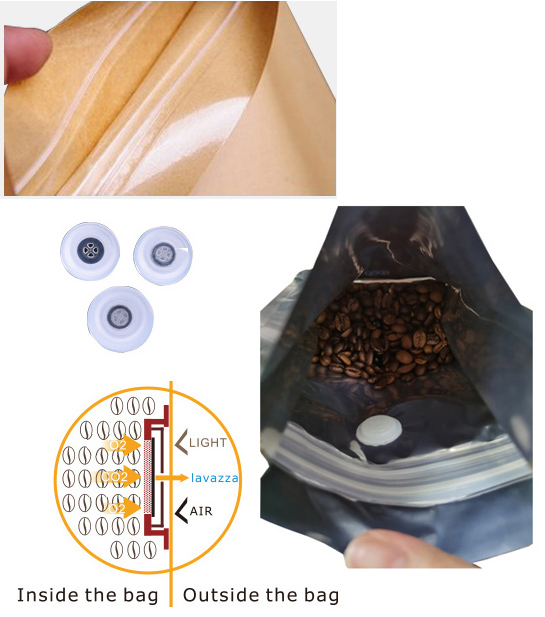 Coffee Bags With Valve And Zipper
