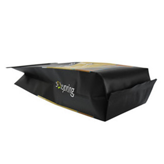 16 oz Matte Black Self Sealing  Mylar Coffee Bags