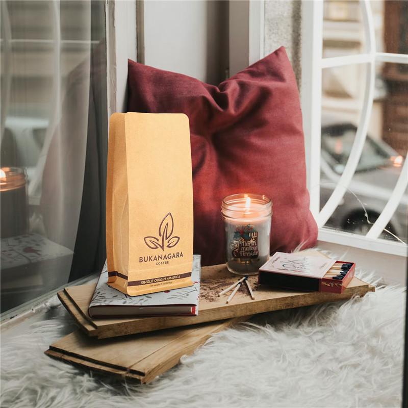 custom Food Grade Kraft Paper Coffee Bags Wholesale Laminated Foil Coffee Packaging online