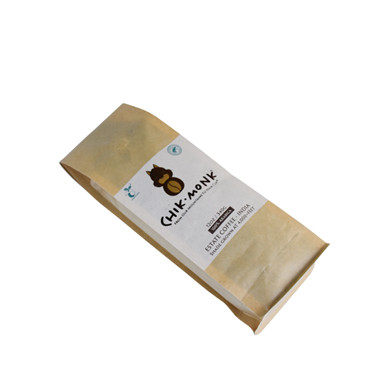 custom Gusseted Stand-Up Pouches Kraft Paper Coffee Bags Manufacturer With Zipper online