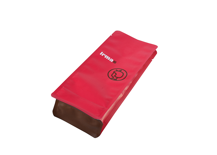 good quality Zero Waste Carbon Neutrality Matte Red Recyclable Green PE Coffee Bags with Valve wholesale