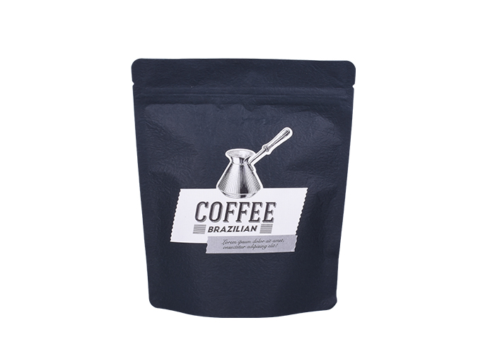 Custom Printed Laminated Recycle Foil Coffee Bean Bags with Valve