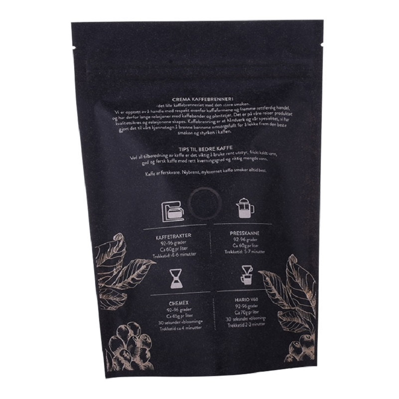good quality Customized Printing Moisture-Proof Roasted Coffee Beans Packaging Bags with Coffee Design wholesale