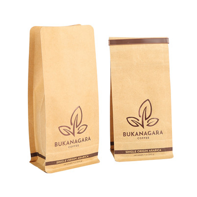 custom Specialty Biodegradable Gusseted Kraft Coffee Bags With Valve online