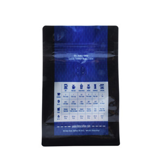 Embossed Logo Side Gusset Durable Mylar Coffee Bags With Card Slot