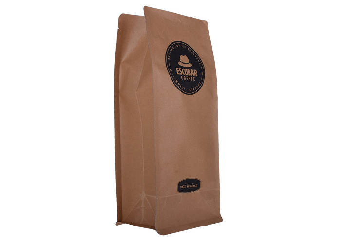 good quality Custom Printed Recyclable Paper Box Bottom Laminate Plastic Coffee Bean Pouch Bag wholesale