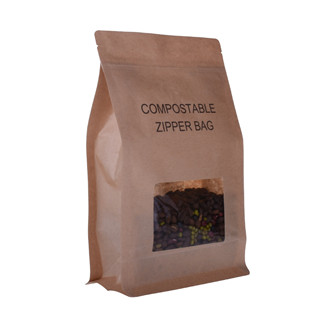 Biodegradable Eco-Friendly Kraft Coffee Bags With Window