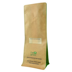 Grease-Resistant Strong And Durable Brown Paper Bag Coffee
