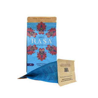 Attractive Moisture Barrier Logo-Printed Custom-Sized Textured Printed Coffee Bags