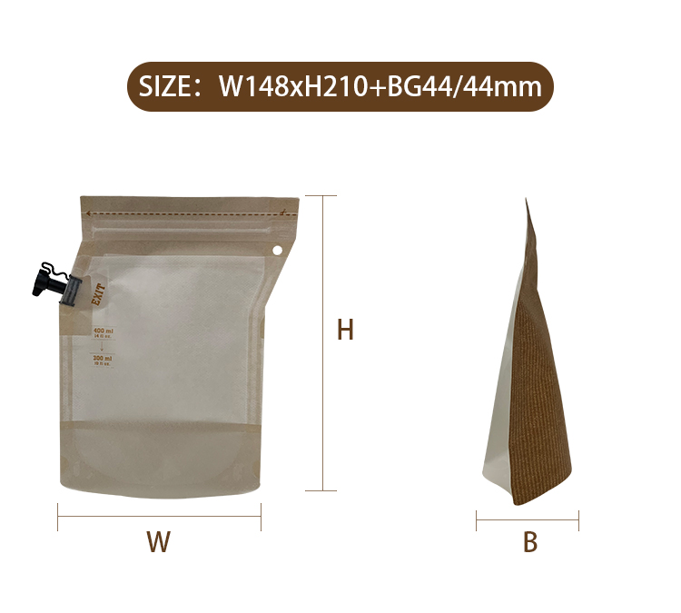 good quality Filipino Slider-Seal Carbon Dioxide Removal Coffee Brewer Bag wholesale