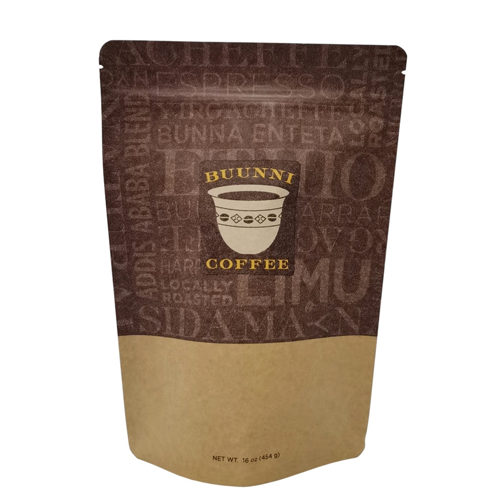 250G 16 Oz 12 Oz 1 Lb Filipino Coffee-To-Go Single Small Kraft Bulk Coffee Bags