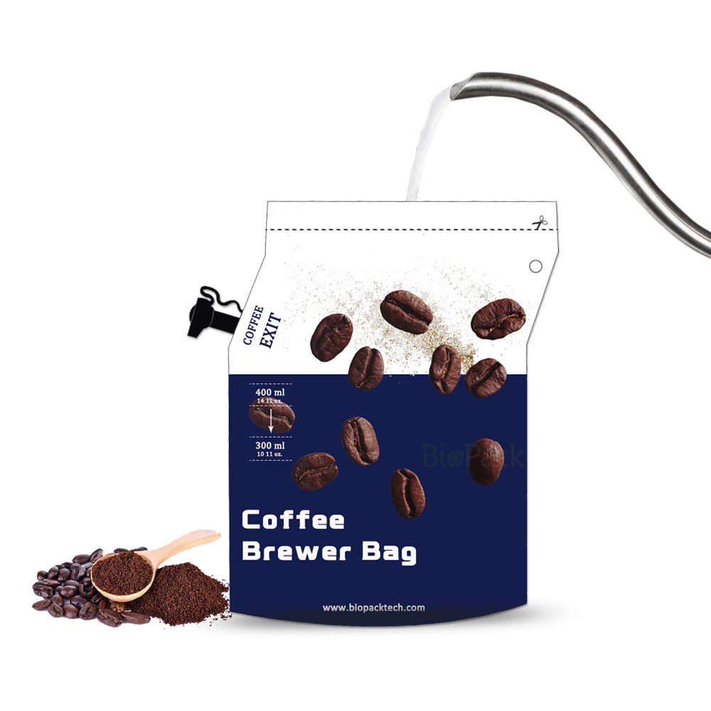 Dual-Layered Filtering Airtight Seal Built-In Filter Drip Coffee Bags