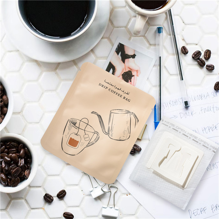 Three Side Seal Biodegradable Customizable Steep Coffee Bags